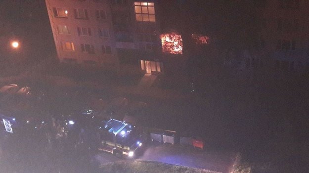 Byt bol celý v plameňoch.