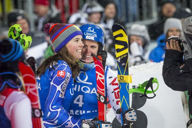 Petra Vlhová a Veronika Velez-Zuzulová.