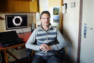 Pavol Schwartz, vedúci observatória Astronomického ústavu Slovenskej akadémie vied. 