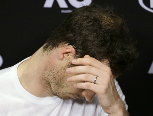Andy Murray na tlačovej konferencii po zápase.