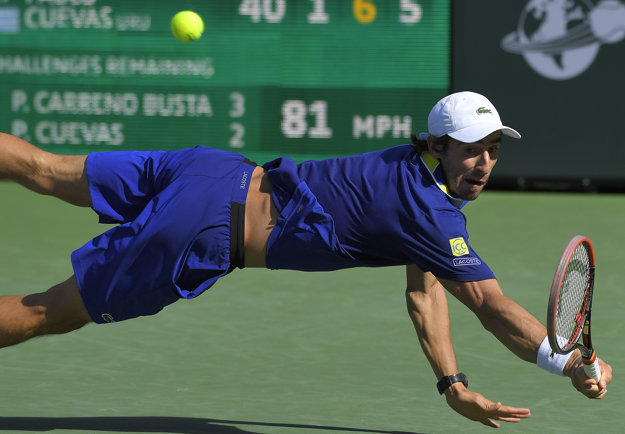 Pablo Cuevas hrá veľmi obetavo. Jeho súperom v druhom kole na turnaji v Miami môže byť Martin Kližan.
