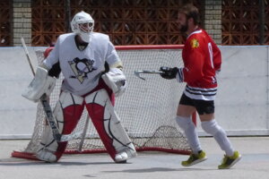 Skalická hokejbalová liga, semifinále Indiáni - Legendy