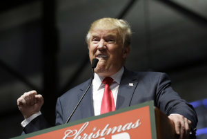 Donald Trump počas kampane v Grand Rapids.