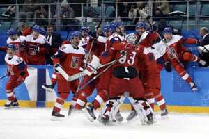 Česi oslavujú postup do semifinále olympijského turnaja. Prvýkrát od roku 2006.