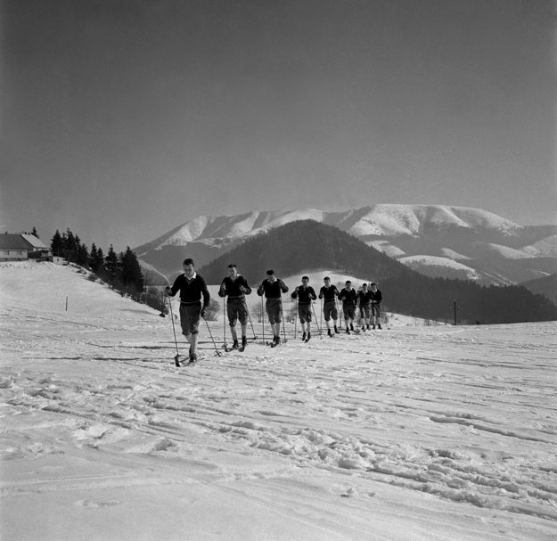 Na bežkách. Marec 1960, Donovaly.