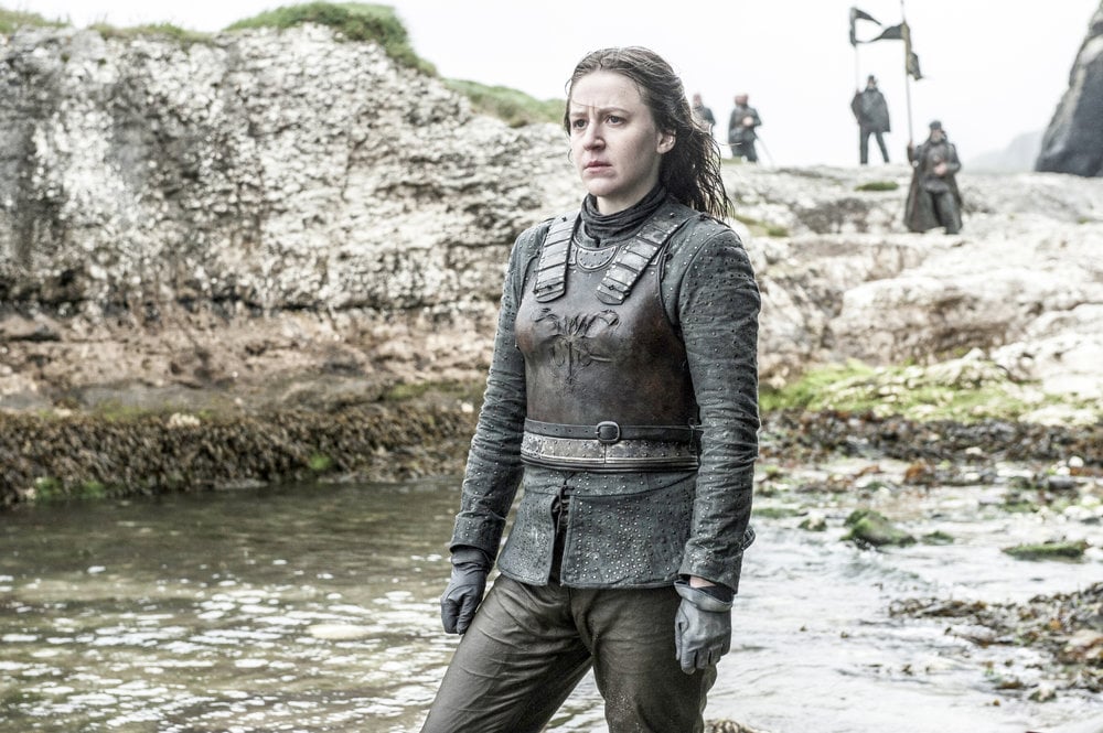 Gemma Whelan akoYara Greyjoy. Ten pohľad neveští nič dobré.