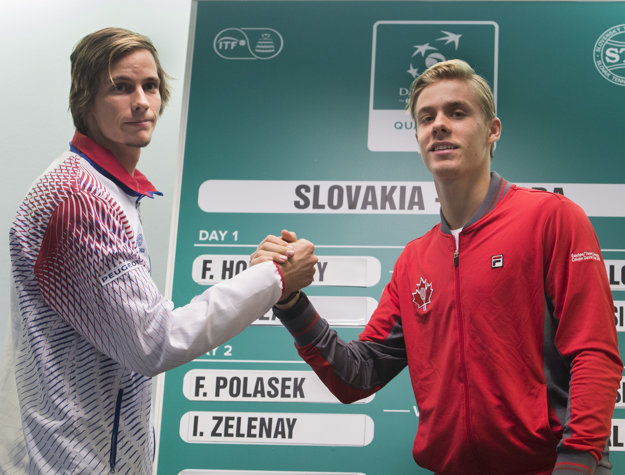 Filip Horanský (vľavo) a Denis Shapovalov.
