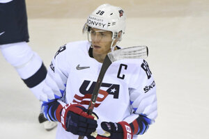 Američan Patrick Kane, jedna z najvýraznejších postáv súčasného hokeja i šampionátu v Košiciach a Bratislave. 