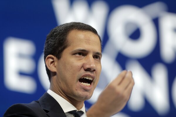 Líder venezuelskej opozície Juan Guaidó.