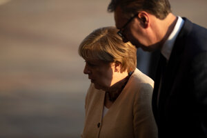 Nemecká kancelárka Angela Merkelová a srbský prezident Aleksandar Vučič počas stretnutia v Belehrade.
