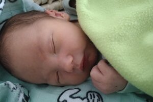 Gabriel Suchý (4070 g, 53 cm) sa narodil 27. júla Veronike a Júliusovi z Beluše
