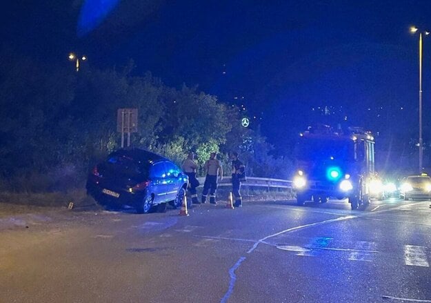 Nehoda pri Ťahanovciach. (zdroj: LTS)