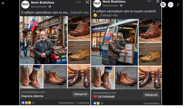 Podvodný inzerát (zdroj: Facebook, SME)
