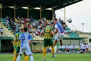 Záber z derby Levice - Kozárovce z roku 2022.
