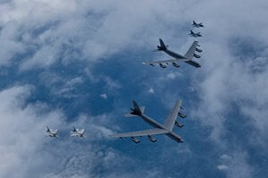 Strategický bombardér typu B-52H.