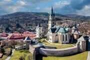 Areál Mestského hradu v Kremnici.