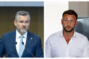 Vľavo prezident Peter Pellegrini (foto TASR/HINA), vpravo predseda Hlasu Matúš Šutaj Eštok (foto TASR).