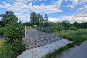 Výhľad nad riekou Turiec.