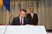 Jozef Sokologorský na ustanovujúcom mestskom zastupiteľstve v roku 2022.   