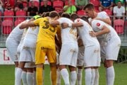 Futbalisti FC ViOn Zlaté Moravce.