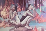  Maľba Let It Burn! Ivany Mojšovej, ktorá je vo finálovej dvadsiatke.