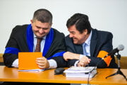 Marian Kočner s obhajcom Michalom Mandzákom.