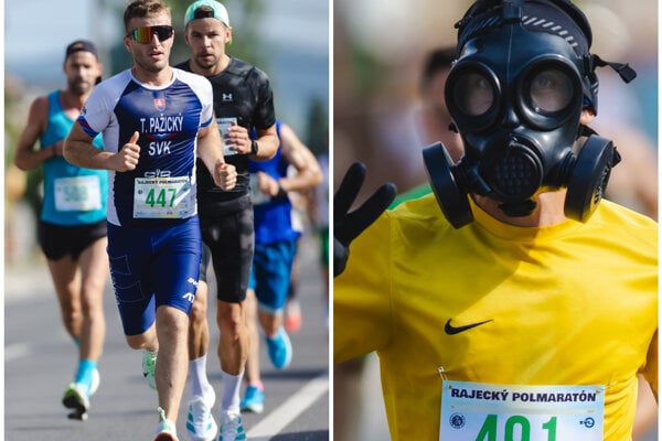 Rajecký maratón napísal 42. kapitolu. Jeden z účastníkov bežal v plynovej maske.