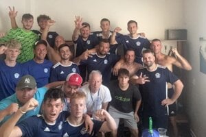TJ Slovan Krušovce po výhre v Šimonovanoch.
