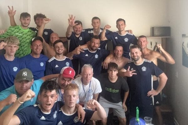 TJ Slovan Krušovce po výhre v Šimonovanoch.