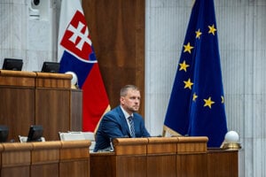 Minister zdravotníctva Kamil Šaško v parlamente.