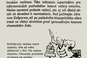 Povstalecká tlač si uťahovala aj z faktu, že ľudácka propaganda bola režírovaná z Berlína.