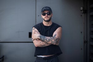 Líder kapely Fallgrap Jureš Líška.