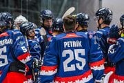 Hráči HKM Zvolen po prípravnom zápase