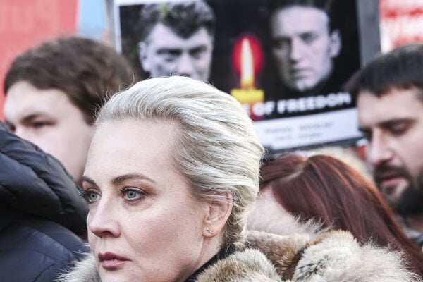 Julija Navaľná na demonštrácii v Berlíne v marci 2025.
