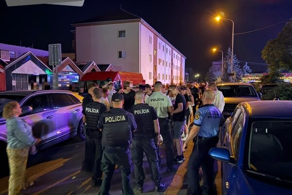 Policajti kontrolovali mládež.