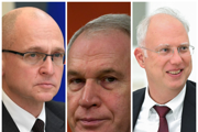 Muži blízki Putinovi - Sergej Kirijenko, Juri Kovalčuk a Kirill Dmitriev.