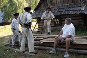 Nakrúcanie filmu Výkriky bez ozveny vo Vychylovke.