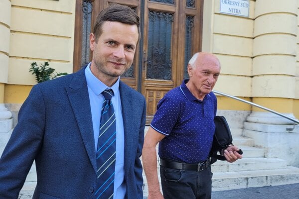 František Rapan s právnym zástupcom Samuelom Baránikom. 