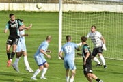 Výborne zachytal šaliansky brankár Tomáš Krištof. 