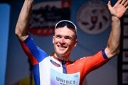 Lukáš Kubiš počas pretekov Okolo Slovenska 2025.