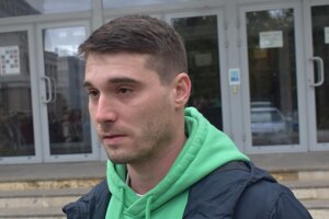 Matej Jenčo, jeden z protestujúcich.