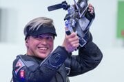 Slovenská parastrelkyňa Veronika Vadovičová na PH v Paríži 2024.