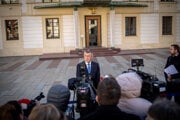 Andrej Babiš po stretnutí u prezidenta Petra Pavla.