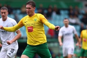 Snímka zo zápasu Žilina B - Slovan B.