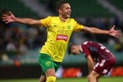 Na snímke uprostred Michal Faško (Žilina) sa raduje z gólu v zápase 5. kola futbalovej Niké ligy medzi MŠK Žilina - FK Železiarne Podbrezová.