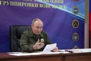 Vladimir Putin počas oznamovania testu Burevestnika.