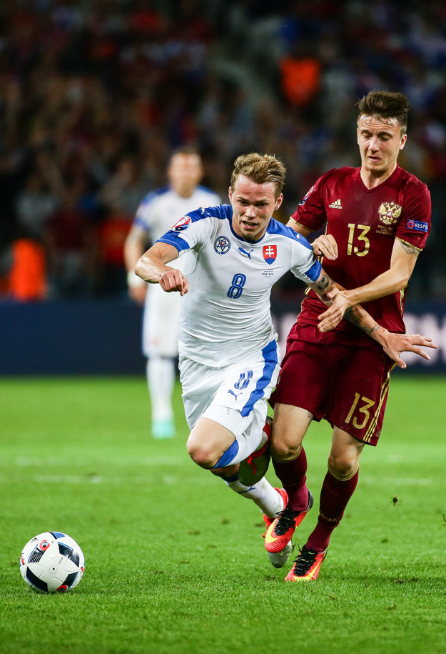 Ondrej Duda (číslo 8) nastúpil na hrote útoku.