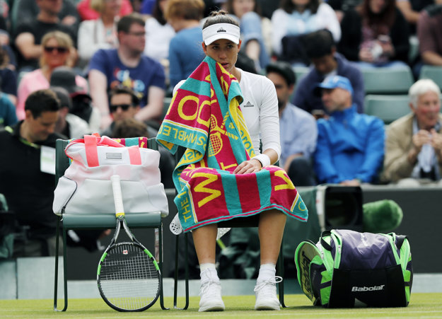 Garbine Muguruzovej sa v zápase vôbec nedarí.