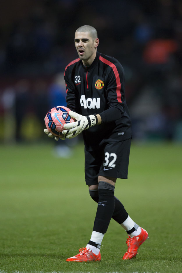 Victor Valdés si v Manchestri United veľa nezachytal.