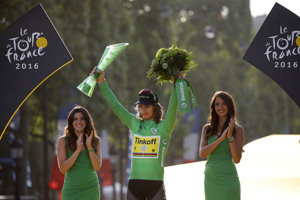 Peter Sagan je päťnásobným držiteľom zeleného dresu. 